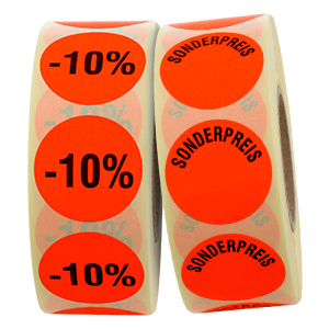 Promotional labels - View Assortment