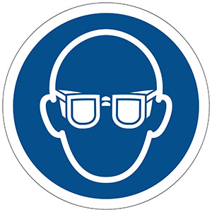 Mandatory Sign: Wear Eye Protection - View Assortment