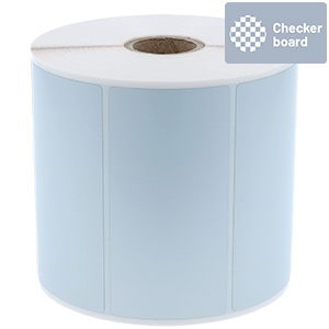 Checkerboard Labels, silver, matte, permanent adhesive, on 25.4 mm roll core - View Assortment