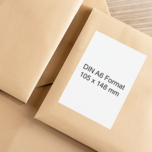 Labels on DIN A6 - View Assortment