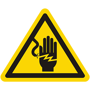 Caution Sign: Dangerous Electricity or Voltage