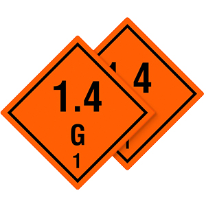 Dangerous Goods Labels Class 1 - View Assortment