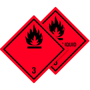 Dangerous Goods Labels Class 3 - View Assortment
