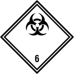Dangerous Goods Labels Class 6.2 - View Assortment