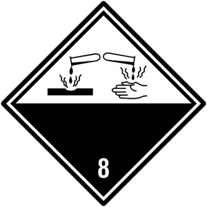 Dangerous Goods Labels Class 8 - View Assortment
