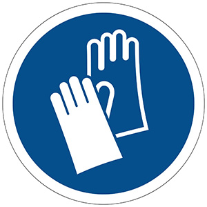 Mandatory Sign: Wear Safety Gloves - View Assortment