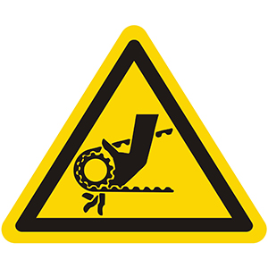 Caution Sign: Moving Machinery