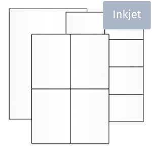 Inkjet Labels on DIN A4 Sheet - View Assortment