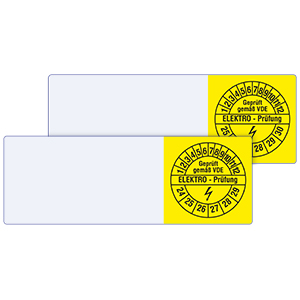 Cable Inspection Labels: Geprüft gemäß VDE Elektro-Prüfung - on Roll - View Assortment