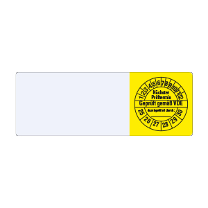 Cable Inspection Labels: Nächster Prüftermin - Geprüft gemäß VDE Elektro-Prüfung - on Roll - View Assortment