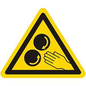 Caution Sign: Rotating Parts