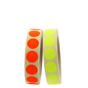 Round Paper Marking Labels, Ø 20 mm, permanent adhesive - View Assortment