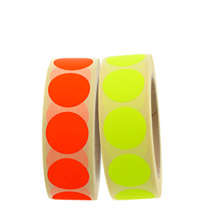 Round Paper Marking Labels, Ø 30 mm, permanent adhesive - View Assortment