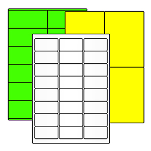 Paper Labels on Sheets - View Assortment
