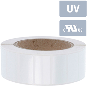 Polyester satin white, permanent adhesive - View Assortment