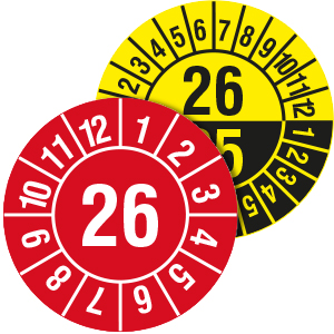 Yearly Inspection Labels - View Assortment