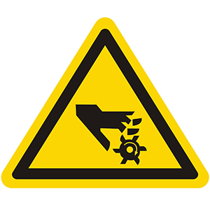 Caution Sign: Hazard of Rotating Tools