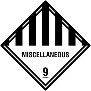 Dangerous Goods Labels "MISCELLANEOUS" Class 9 - View Assortment