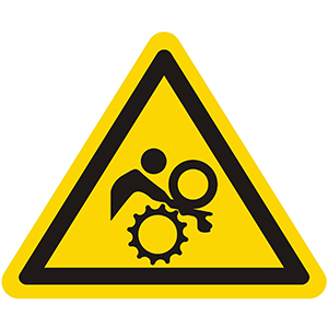 Caution Sign: Trapping Hazard