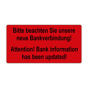 Bank information - View Assortment