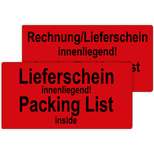 Delivery bill inside - View Assortment