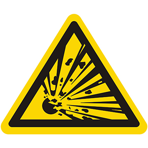 Caution Sign: Explosion Risk