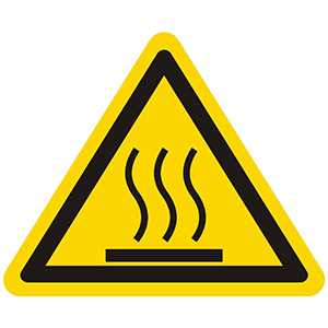 Caution Sign: Hot Surface