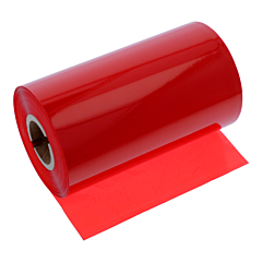 Labelident wax/resin color ribbon, red, 110 mm wide, 300 m long - View Product