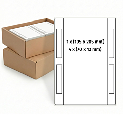 shipping labels, 105 x 205 mm - View Product