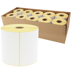 zebra compatible paper labels, 101.6 x 152.4 mm, 10 rolls per box - View Product