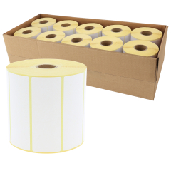 zebra compatible paper labels, 101.6 x 38.1 mm, 10 rolls per box - View Product