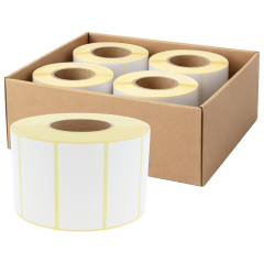 zebra compatible paper labels, 101.6 x 50.8 mm, 4 rolls per box - View Product