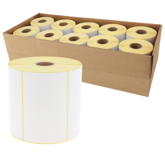 zebra compatible paper labels, 101.6 x 63.5 mm, 10 rolls per box - View Product
