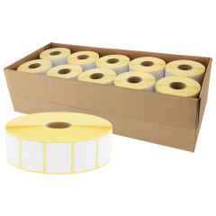 zebra compatible paper labels, 31.8 x 25.4 mm, 10 rolls per box - View Product
