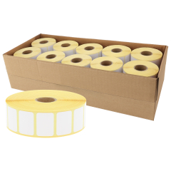 zebra compatible paper labels, 31 x 22 mm, 10 rolls per box - View Product