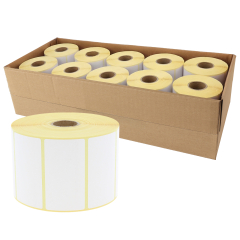 zebra compatible paper labels, 70 x 32 mm, 10 rolls per box - View Product