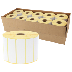 zebra compatible paper labels, 76.2 x 25.4 mm, 10 rolls per box - View Product
