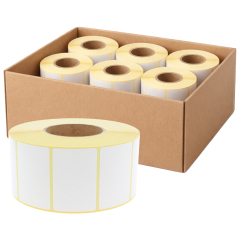 zebra compatible paper labels, 76.2 x 50.8 mm, 6 rolls per box - View Product