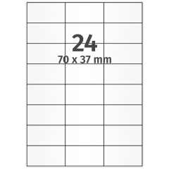 polyester labels, transparent, 70 x 37 mm - View Product