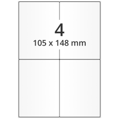 polyester labels, transparent, 105 x 148 mm - View Product