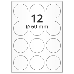 high gloss inkjet labels, Ø 60 mm - View Product