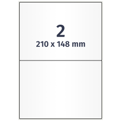polyethylene foil labels, white, 210 x 148 mm - View Product