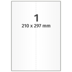 polyethylene foil labels, white, 210 x 297 mm - View Product
