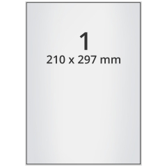 polyester labels, silver, 210 x 297 mm - View Product