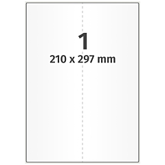 polyester labels, white, 210 x 297 mm - View Product