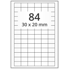 polyester labels, transparent, 30 x 20 mm - View Product