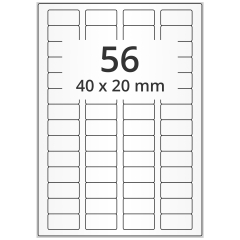 polyester labels, transparent, 40 x 20 mm - View Product