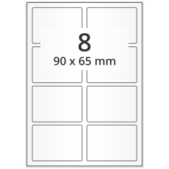 polyester labels, transparent, 90 x 65 mm - View Product