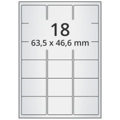polyester labels, silver, 63.5 x 46.6 mm - View Product