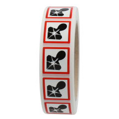 GHS labels GHS 08, health harmful, 25 x 25 mm - View Product